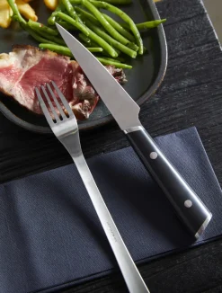 PRO.MUNDI Couteau à steak noir 23,1 cm Attila New