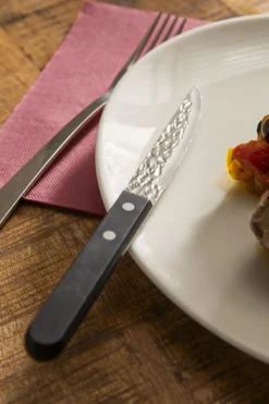 PRO.MUNDI Couteau à steak noir 21 cm Elite Best