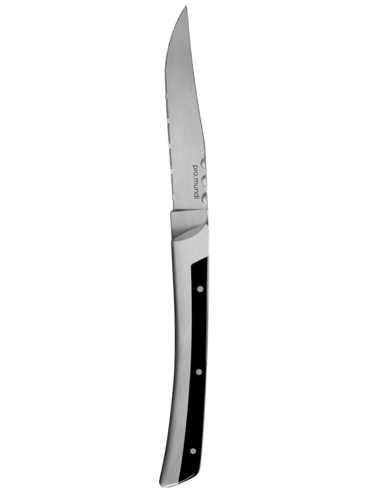 PRO.MUNDI Couteau à steak noir 22,5 cm Supreme Online