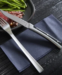 PRO.MUNDI Couteau à steak noir 22,5 cm Supreme Online