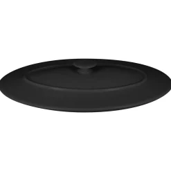 Couvercle avec poignée ovale noir porcelaine vitrifiée 31x21 cm Chefs Fusion - RAK Best