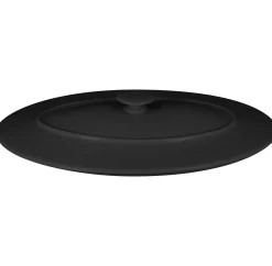 RAK Couvercle avec poignée ovale noir porcelaine vitrifiée 37,2x25 cm Chefs Fusion Discount