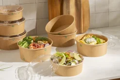 Couvercle boîte rond transparent Ø 15 cm (50 pièces) - EARTH ESSENTIALS Online