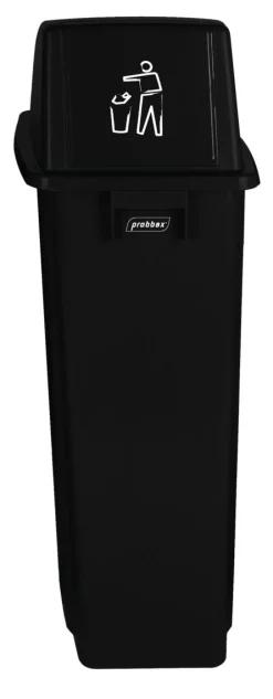 PROBBAX Couvercle "déchets divers" pour collecteur 60/80 L plastique noir New
