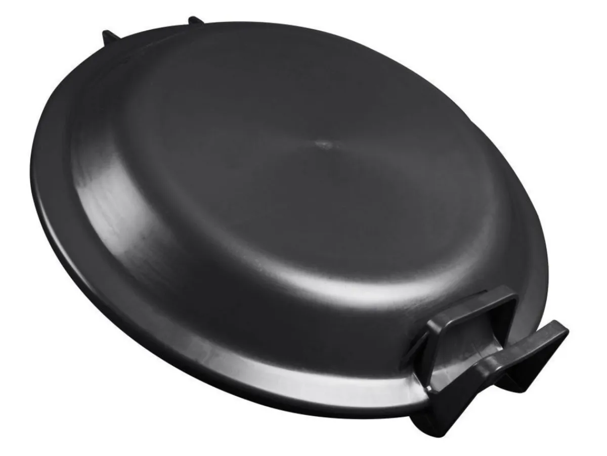 Aucune Couvercle de poubelle plastique noir Best