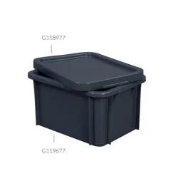 Couvercle gris plastique 40x30x3 cm - GILAC Discount