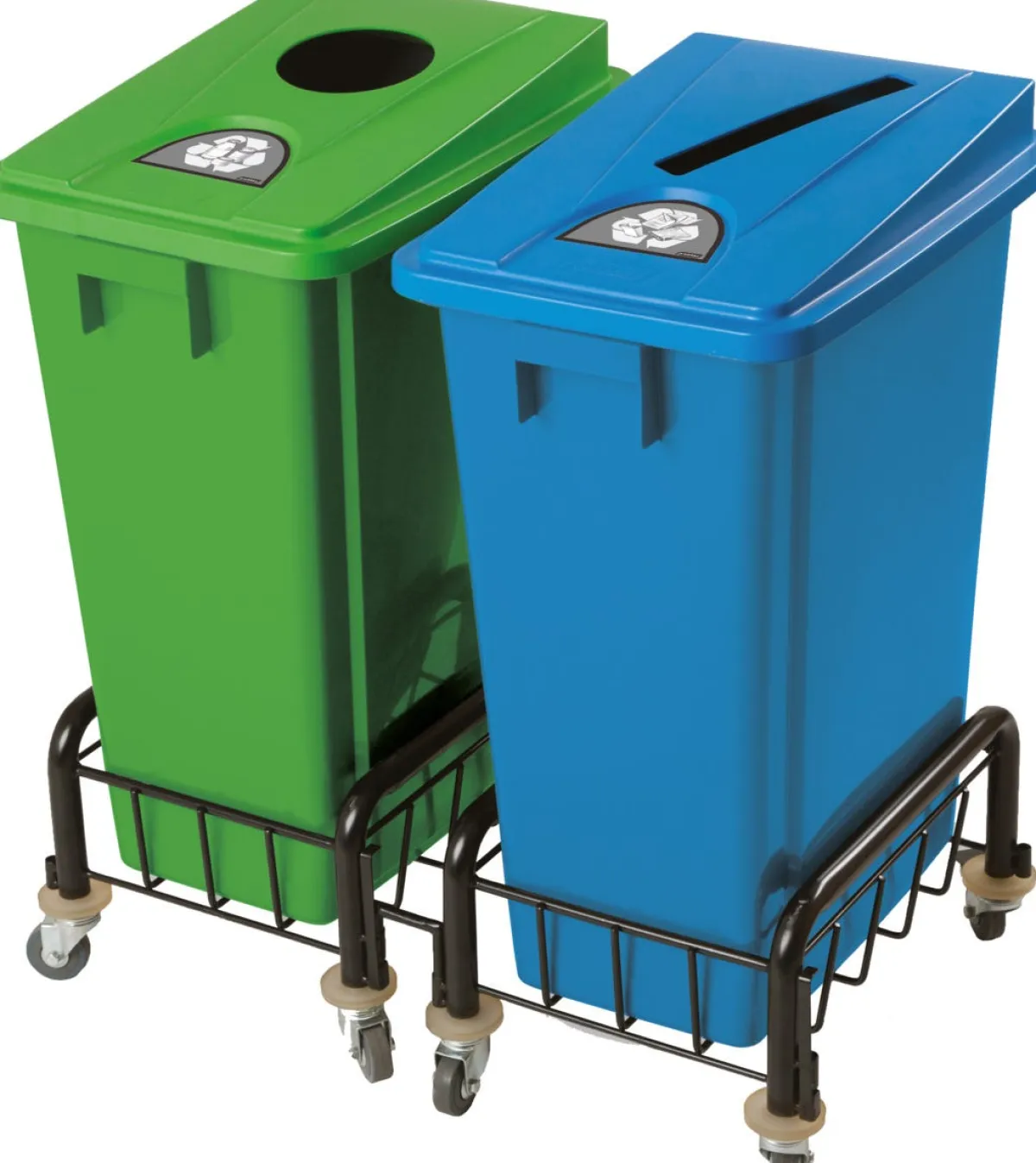 Couvercle plastique bleu Tri Selectif - PROBBAX Discount