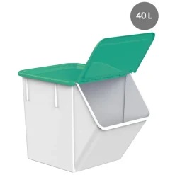 Couvercle pour bac à ingrédients 40/80 L plastique vert 45x40,8x4,2 cm Sans couvercle - GILAC Hot