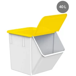 Couvercle pour bac à ingrédients 40/80 L plastique jaune 45x40,8x4,2 cm Sans couvercle - GILAC Best