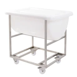 Couvercle pour bac 170L/220L blanc plastique 98x71x5,5 cm - GILAC New