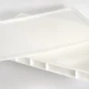 GILAC Couvercle pour bac à pâtons rectangulaire blanc plastique 60x40x2,5 cm