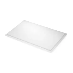 GILAC Couvercle pour bac à pâtons rectangulaire blanc plastique 60x40x2,5 cm