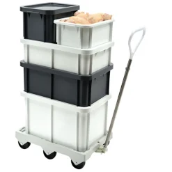 GILAC Couvercle pour bacs Sans couvercle gris plastique 60x40x3,5 cm Sale