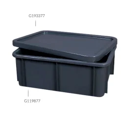 GILAC Couvercle pour bacs Sans couvercle gris plastique 60x40x3,5 cm Sale