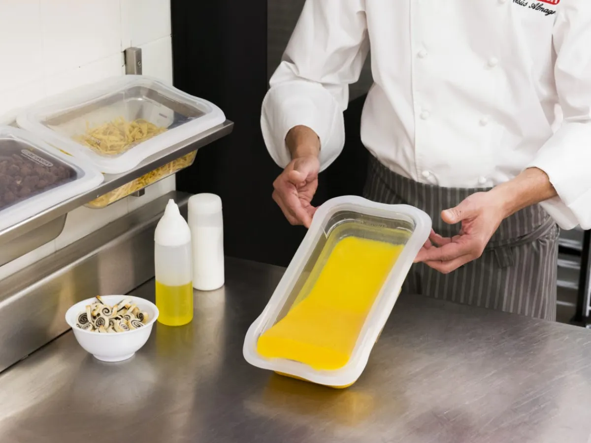 ARAVEN Couvercle pour bac transparent GN 1/2 silicone New