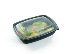 Couvercle pour barquette rectangulaire transparent 23x17x2,1 cm Fast Pac (75 pièces) - Aucune Clearance