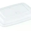 Couvercle pour barquette rectangulaire transparent 23,2x17,2x2,2 cm Be Pulp (75 pièces) - Aucune Hot