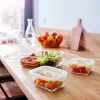 Couvercle pour boite 122cl rectangulaire transparent polypropylène (pp) 21,2 cm Food Box - ARCOROC Hot