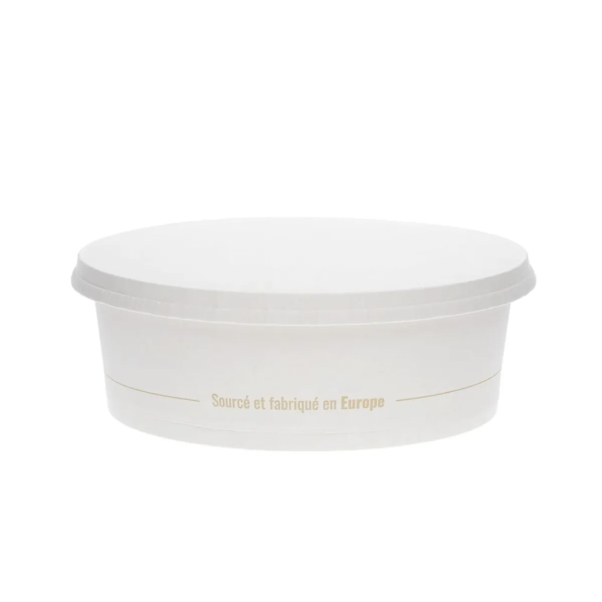 Couvercle pour bol papier rond Ø 18 cm Oxstal (300 pièces) - EARTH ESSENTIALS Best