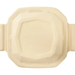 Couvercle pour boîte 65CL octogonal marron 19,1x19,1x3,5 cm Octabagasse (50 pièces) - DUNI