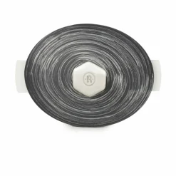 REVOL Couvercle pour cocotte ovale noir porcelaine culinaire 32,5 cm ution 2 Sale