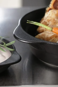 Couvercle pour cocotte rond gris porcelaine vitrifiée Ø 21,1 cm Chefs Fusion - RAK New