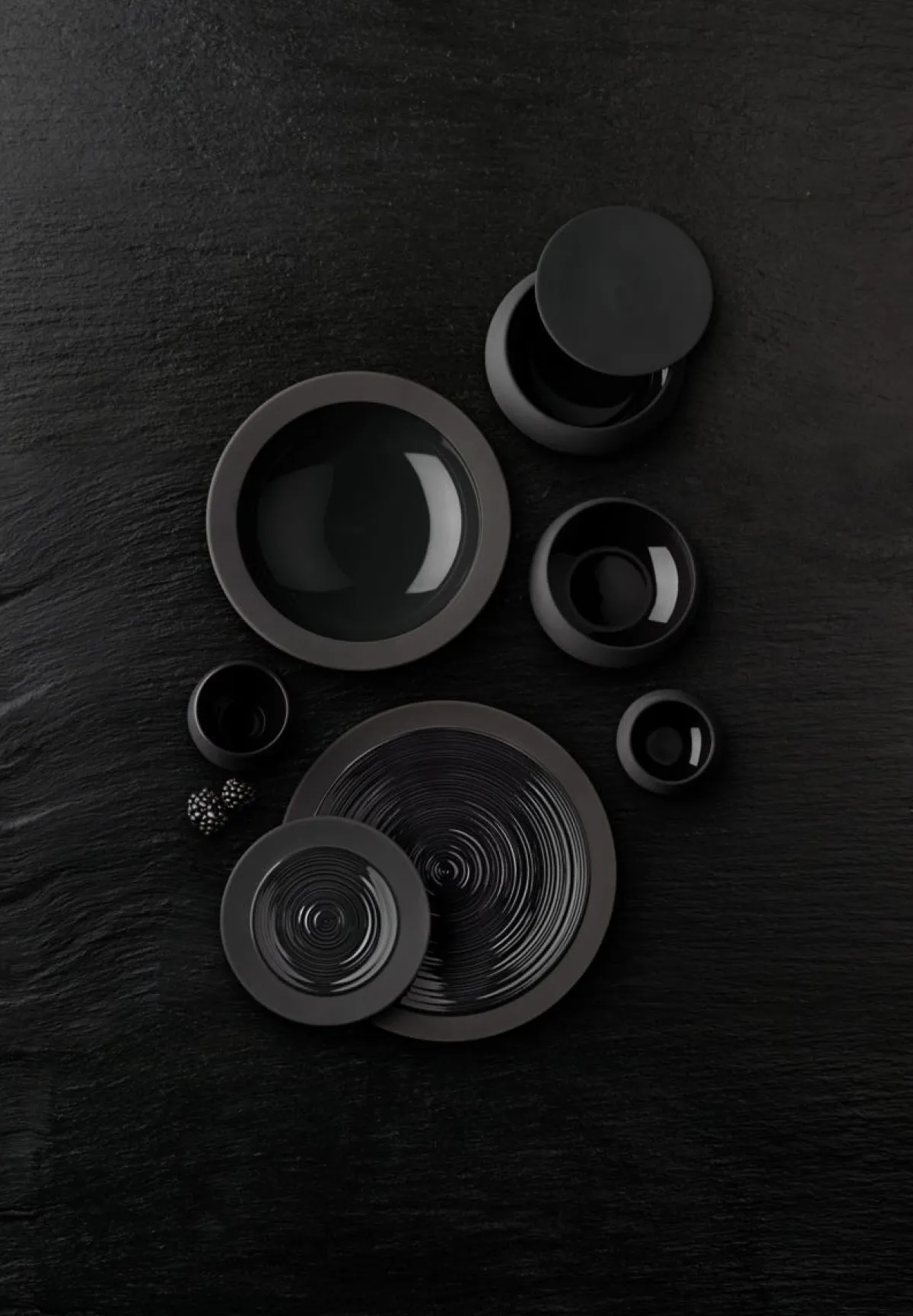 DEGRENNE Couvercle pour cocotte rond noir grès émaillé Ø 12,5 cm Bahia Hot