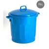 GILAC Couvercle pour conteneur 75 L bleu plastique Ø 45,5 cm 16 cm Discount