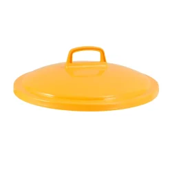 Couvercle pour conteneur 50 L jaune plastique Ø 45,5 cm 16 cm - GILAC Hot