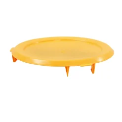 Couvercle pour conteneur 75 L jaune plastique Ø 61 cm 8,5 cm - GILAC Best