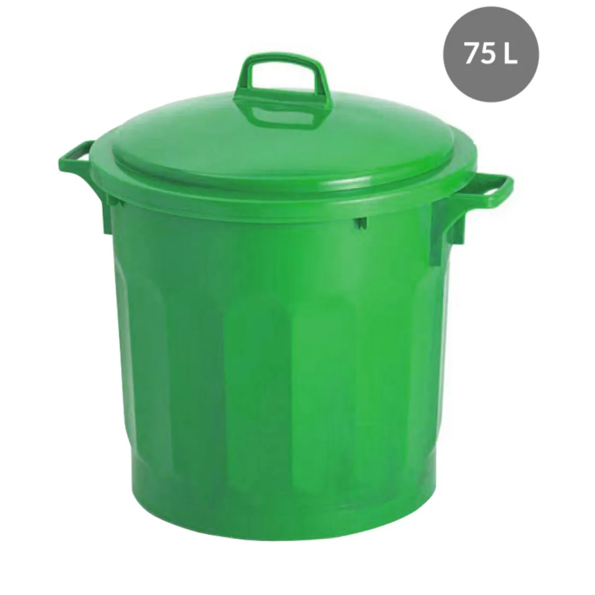 Couvercle pour conteneur 75 L vert plastique Ø 56 cm 16 cm - GILAC