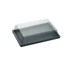 Couvercle pour plateau rectangulaire transparent plastique 28,2x18,2x3,4 cm Oxstal (100 pièces) - PRO.MUNDI Discount