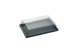 Couvercle pour plateau rectangulaire transparent plastique 28,2x18,2x3,4 cm Oxstal (100 pièces) - PRO.MUNDI Discount