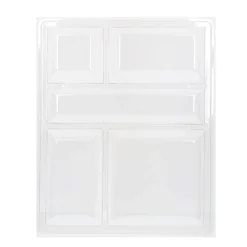 Couvercle pour plateau-repas rectangulaire transparent plastique 32,5x26,5x4,6 cm Oxstal (100 pièces) - PRO.MUNDI Hot