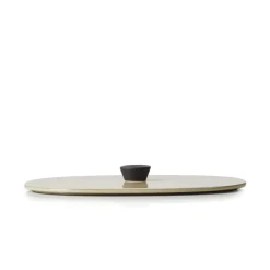 REVOL Couvercle pour plat ovale beige porcelaine culinaire 26x18,5 cm  Caractère Discount