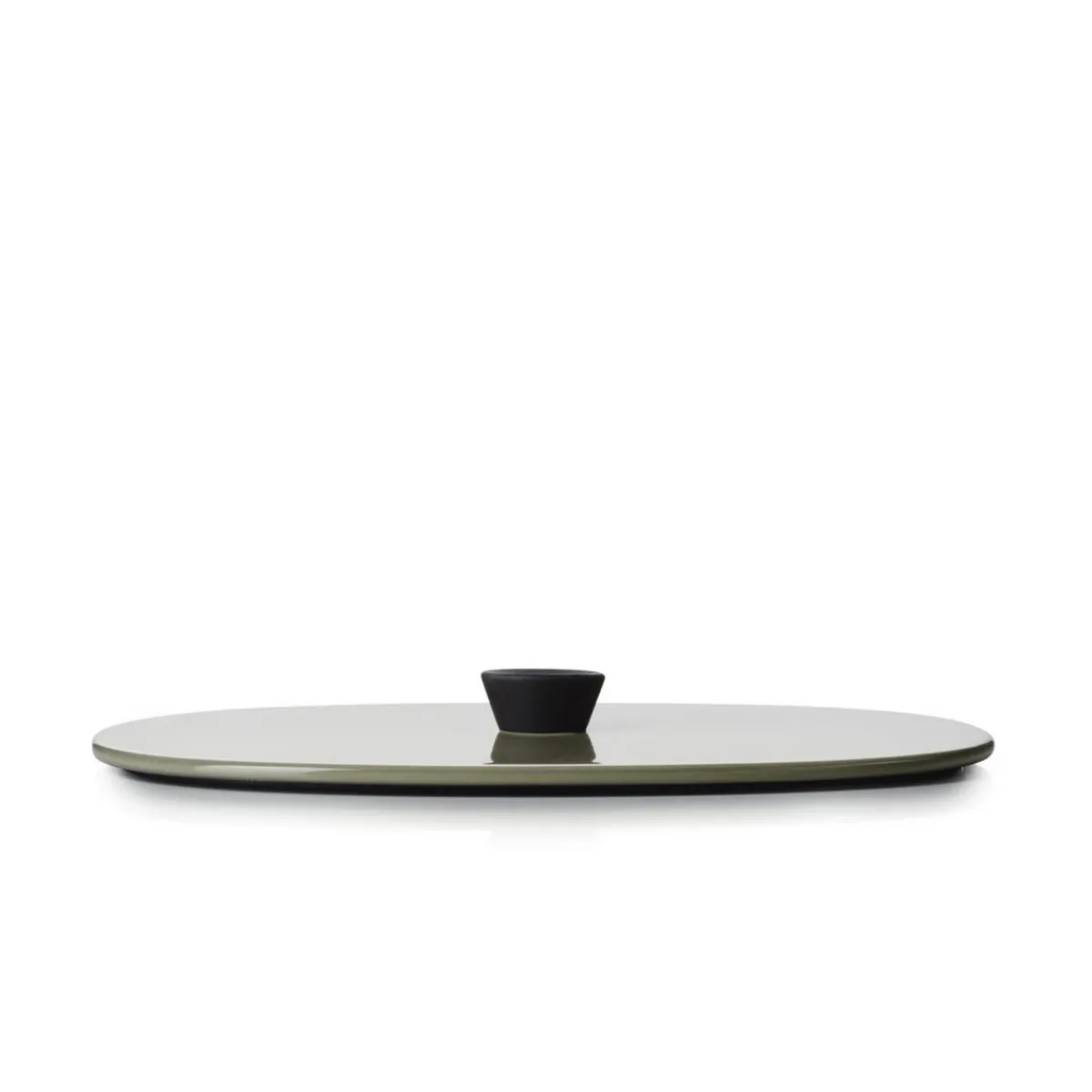 Couvercle pour plat ovale vert porcelaine culinaire 26x18,5 cm Caractère - REVOL Outlet