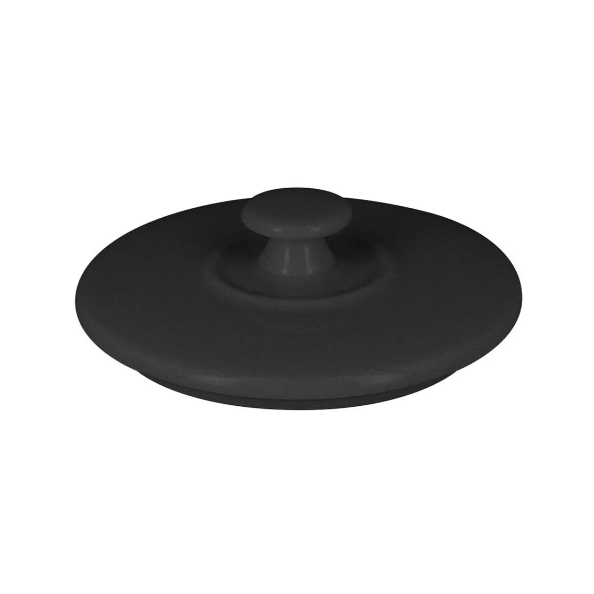 RAK Couvercle pour soupière rond noir porcelaine vitrifiée Ø 10,5 cm Chefs Fusion