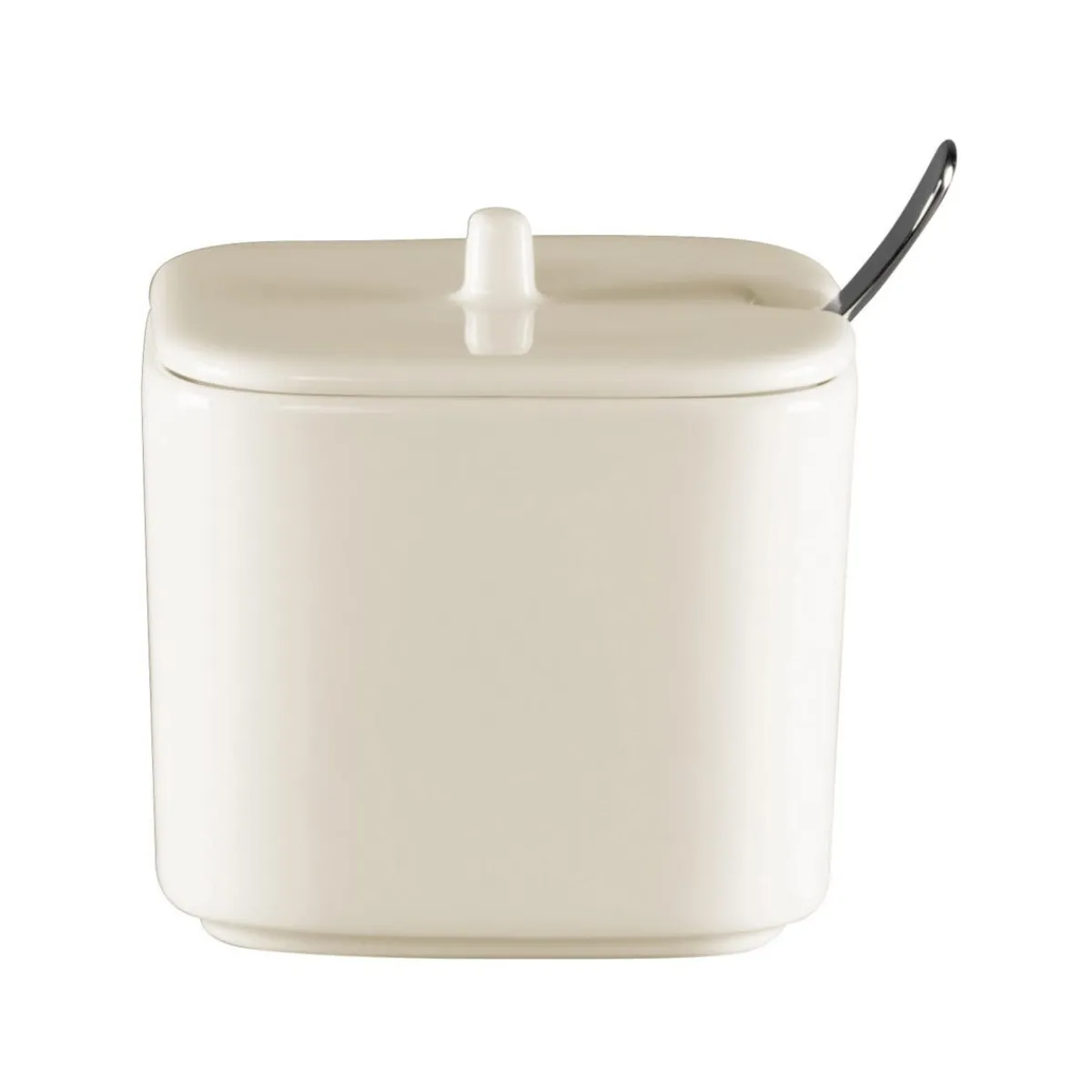 Couvercle pour sucrier carré blanc porcelaine 8 cm Fractal - RAK New