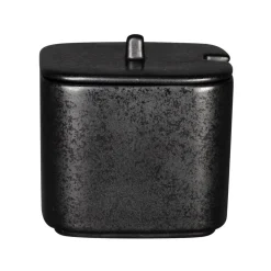 RAK Couvercle pour sucrier carré noir porcelaine 8 cm Fractal Best