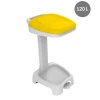 GILAC Couvercle pour support sac poubelle 120 L plastique jaune Best
