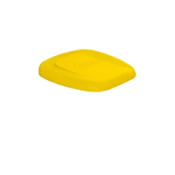 GILAC Couvercle pour support sac poubelle 120 L plastique jaune Best