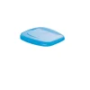 GILAC Couvercle pour support sac poubelle 120 L plastique bleu Hot