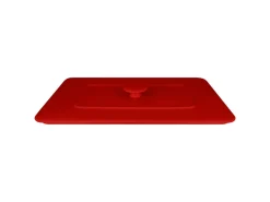 Couvercle pour terrine rectangulaire rouge porcelaine vitrifiée 39,5x24,5 cm Chefs Fusion - RAK Clearance