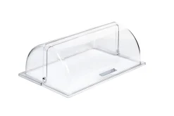 Couvercle roll top pour panier GN 1/1 rectangulaire transparent plastique 53 cm Gn Line - APS Hot