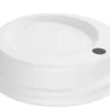 Couvercle rond blanc bagasse Ø 8 cm (50 pièces) - HUHTAMAKI Hot