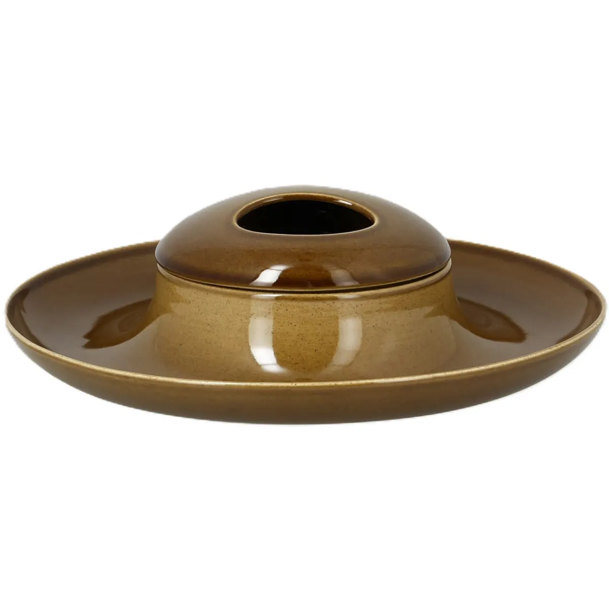 Couvercle rond bronze porcelaine vitrifiée Ø 14,5 cm Ashore - RAK Outlet
