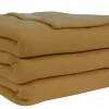 Aucune Couverture polaire marron 240x220 cm polyester Hot