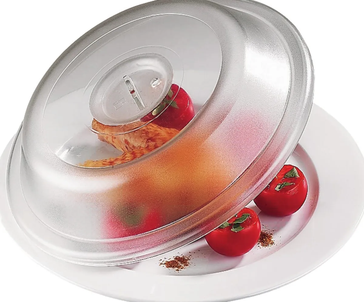 Couvre assiette rond transparent copolyester Ø 23,8 cm - enova