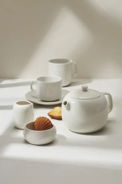 Crémier rond Blanc albâtre porcelaine culinaire 12 cl Ø 6,3 cm Madeleine - REVOL