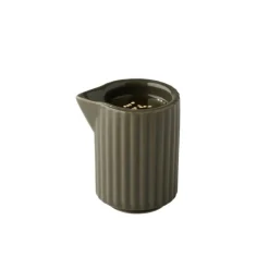 Crémier rond brun porcelaine 4 cl Ø 4,5 cm The Grid - APS Outlet